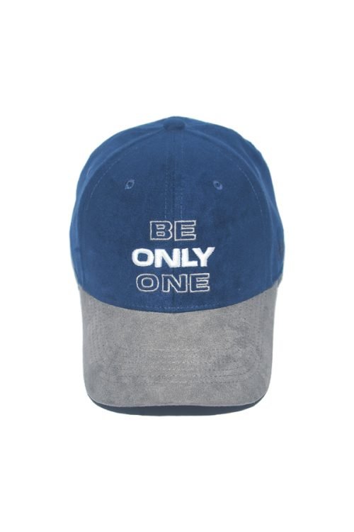 BE ONLY ONE -NAVY & GREY (SUEDE FABRIC)