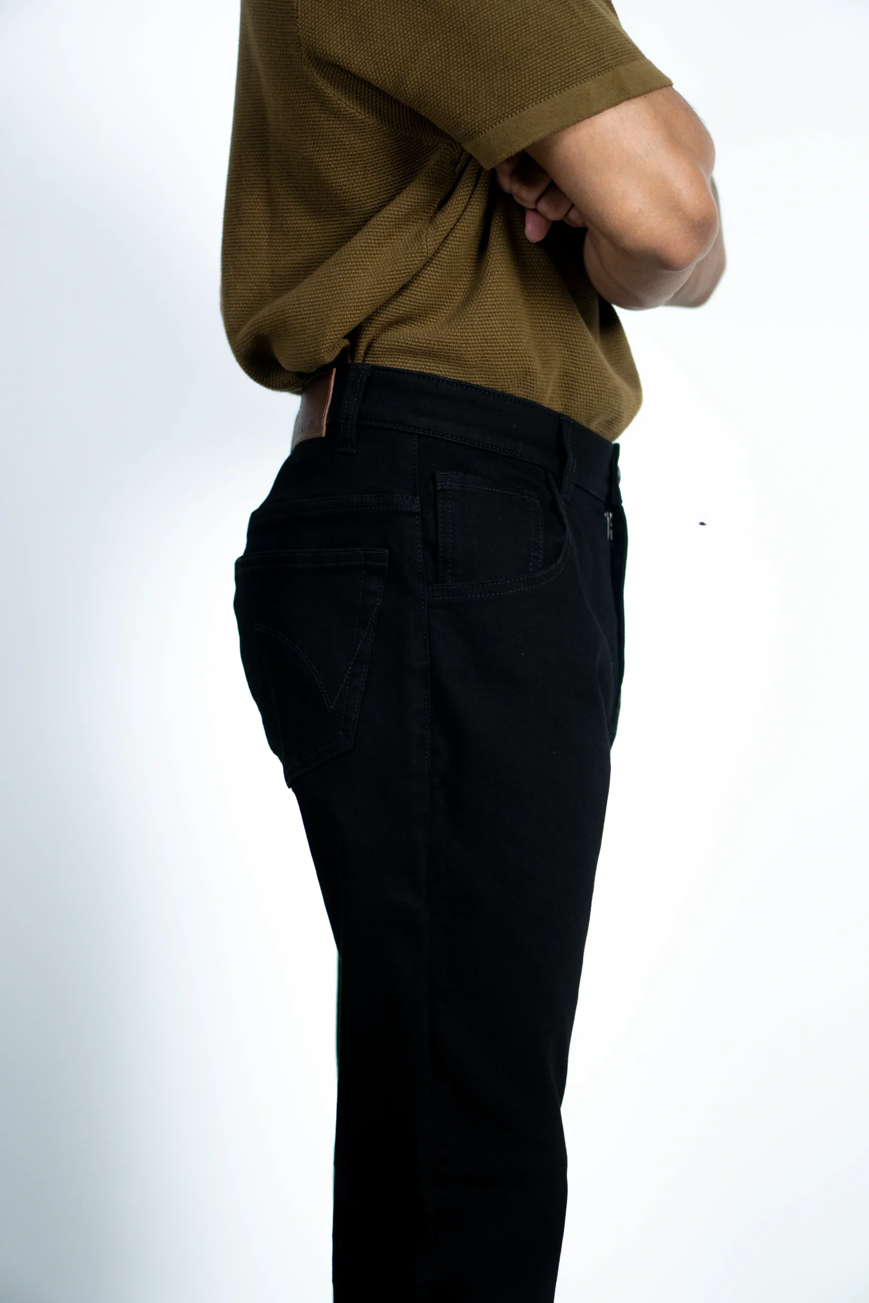 MEN'S REGULAR FIT DENIM-BLACK - Image 3