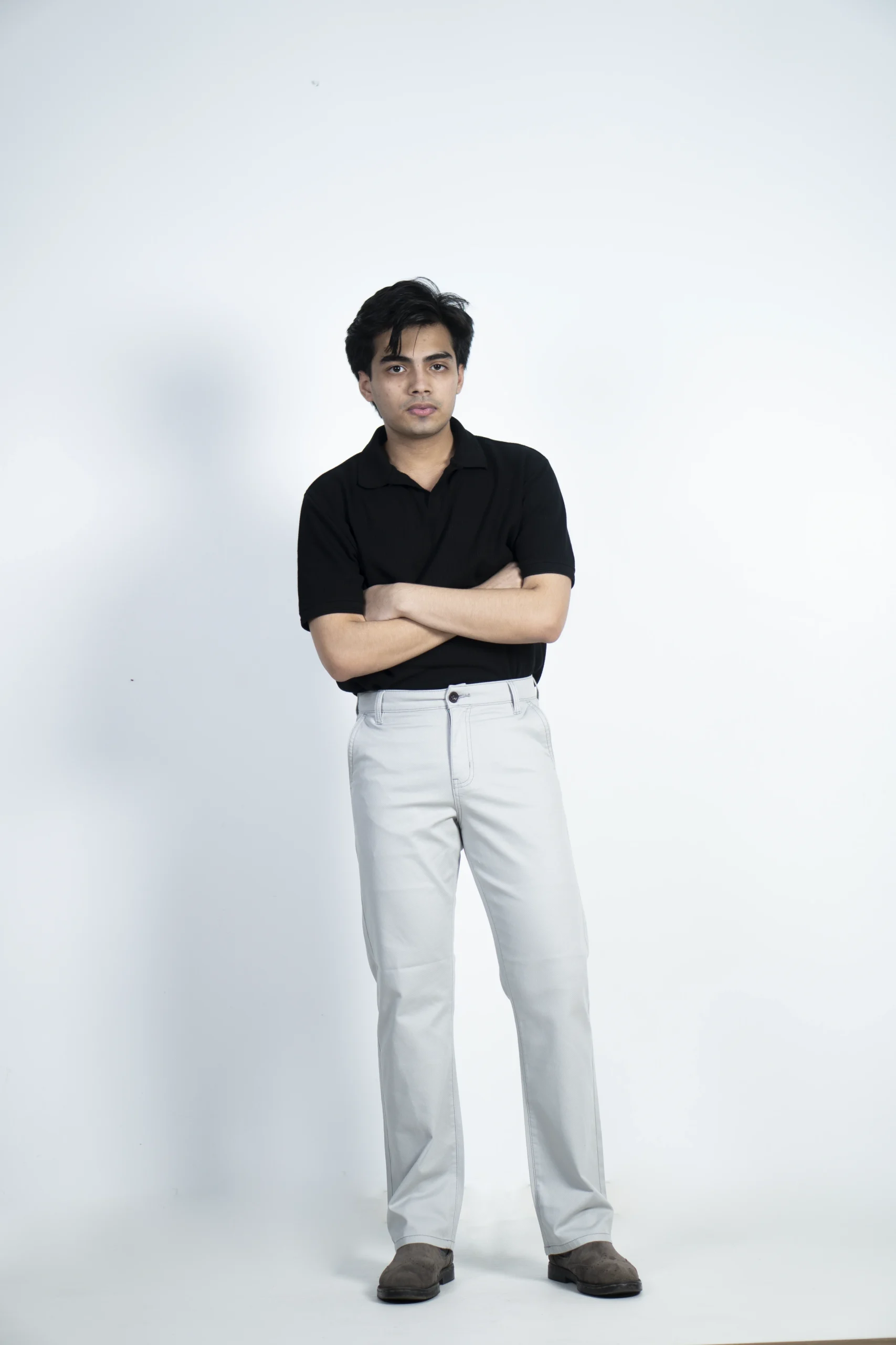 MEN'S REGULAR FIT CHINO PANT-GREY