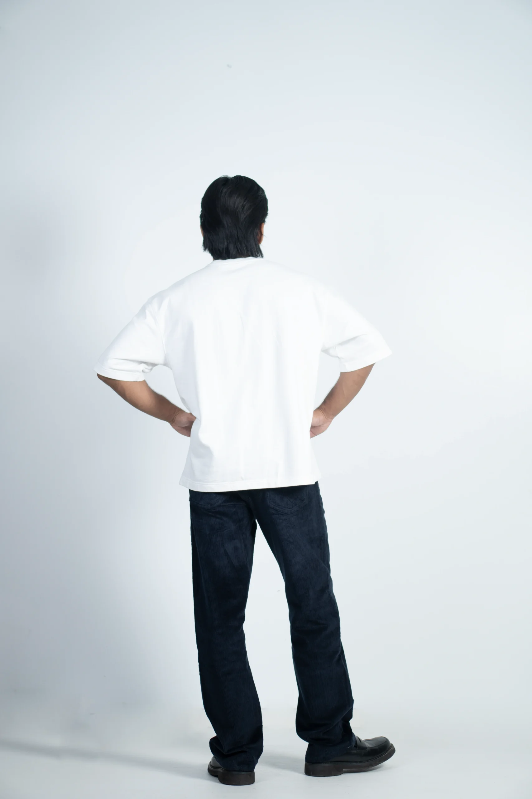 MEN'S LOOSE STRAIGHT FIT CORDUROY - DARK NAVY - Image 5