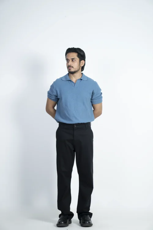 MEN’S REGULAR FIT CHINO PANT- BLACK