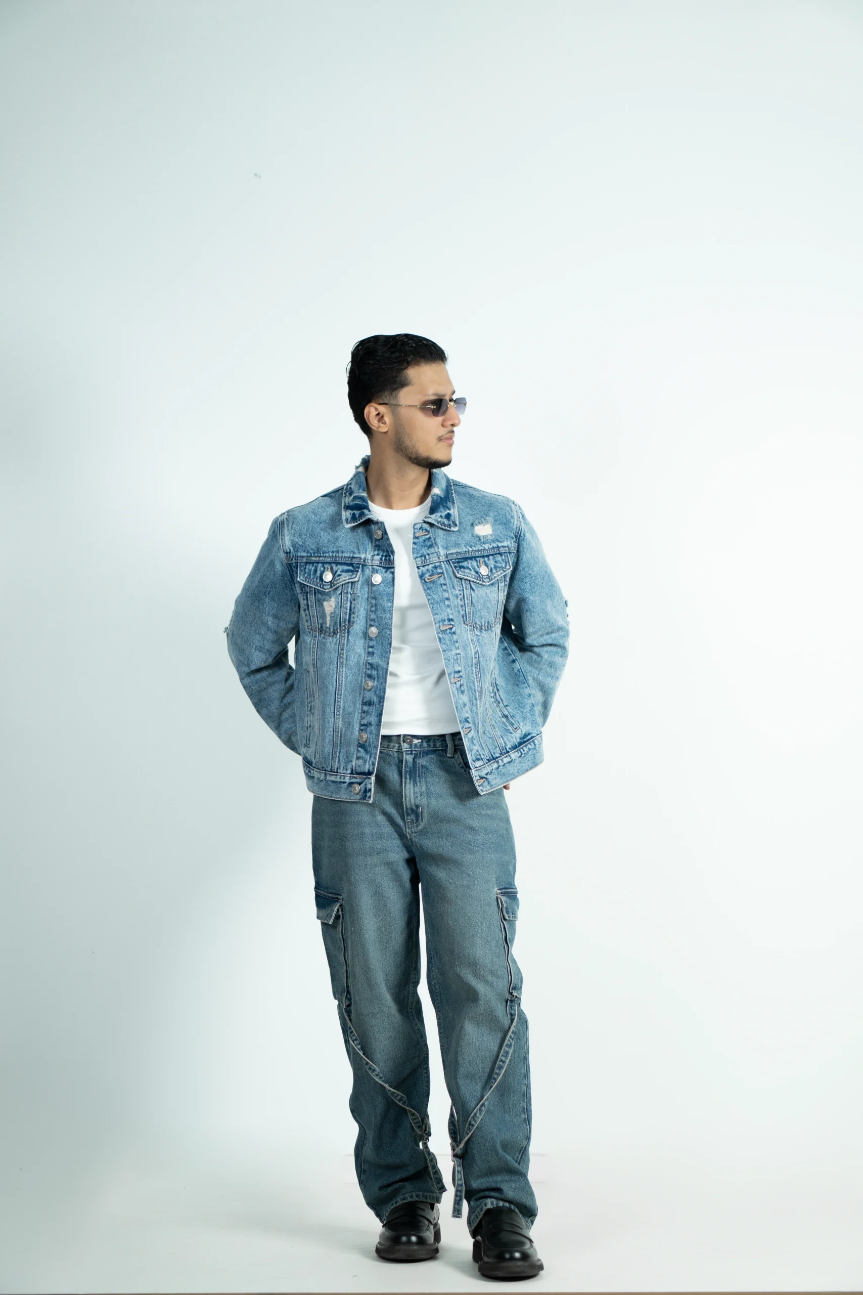 CROP DENIM JACKET -VINTAGE WASH - Image 7